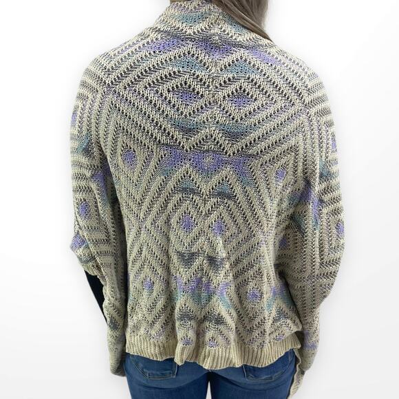 00s MUDD Vintage Cream Knit Open Front Cardigan - Picture 3 of 7